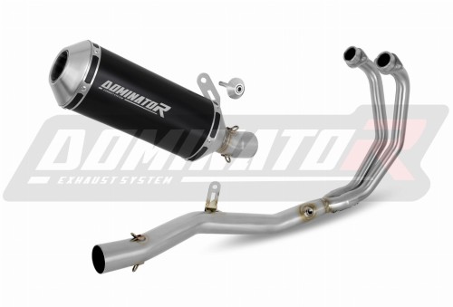 complete exhaust system with muffler DOMINATOR Full System OV G2 BLACK fits to Yamaha MT03 2020  2023 2