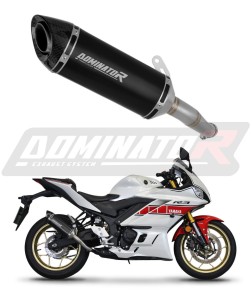 Yamaha YZF-R3 2019 - 2024 Toba de esapament HP8 NEGRU + dB killer medium