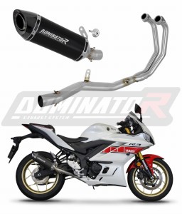 Yamaha YZF-R3 2019 - 2024 Sistem complet cu colector si toba de esapament HP8 NEGRU + dB killer medium