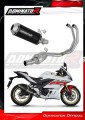 Yamaha YZF-R3 2022 Exhaust Muffler Manifold Collector Auspuff Sportauspuff Silencer Echappement Silencieux Scarico Marmitta Scarichi Escape Wydech Tłumik Kolektor OV BLACK DOMINATOR Full Exhaust System EX