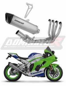 Kawasaki ZX10R / RR 2021 - 2025 Full Exhaust System Collector Silencer Titanium HP6 + dB killer