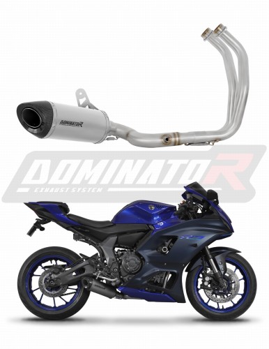 kompletny układ wydechowy z tłumikiem DOMINATOR Full System Tytanowy HP8 pasujący do motocykla Yamaha YZF R7 2021 - 2024 3