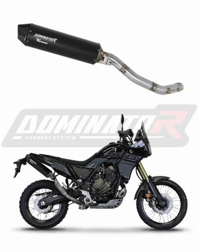 exhaust muffler DOMINATOR MX2 BLACK fits to Yamaha Tenere 700 2019  2020