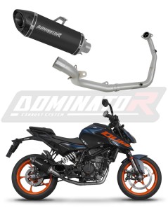 KTM 125 Duke 2024 Sistem complet cu colector si toba de esapament HP8 NEGRU + dB killer