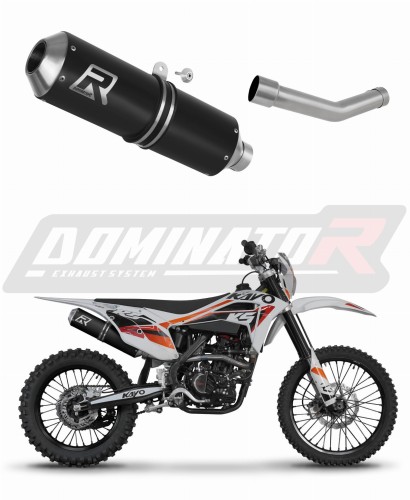 exhaust muffler DOMINATOR MX BLACK fits to Kayo K5 300 Enduro 2024  2025