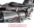 exhaust muffler DOMINATOR HP1 BLACK fits to Aprilia SMV DORSODURO 750 2008  2016 3
