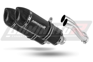 Kawasaki GPZ 500 1987 - 2003 Toba de esapament HP1 NEGRU + dB killer