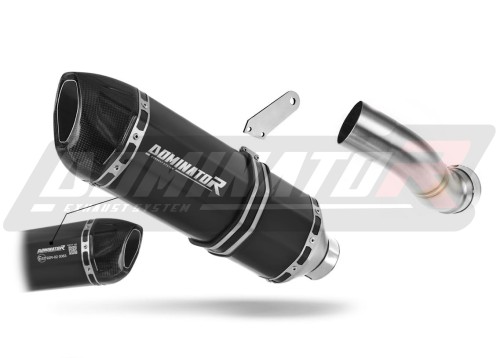 exhaust muffler DOMINATOR homologated road legal HP1 BLACK fits to Kawasaki Z 900 2017  2019