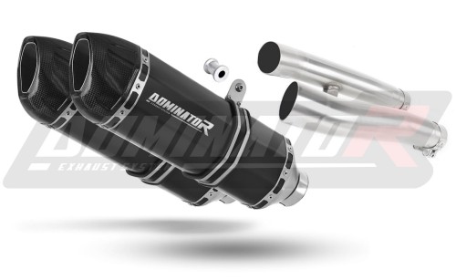 ZZR 1200 EXHAUST Kawasaki Muffler Auspuff Sportauspuff Silencer Echappement Silencieux Scarico Scarichi Escape Wydech Tłumik Carbon Tip HP1 BLACK 2002 - 2005 Dominator x