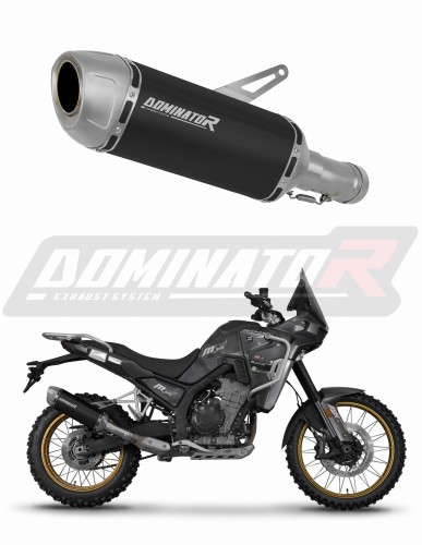 exhaust muffler DOMINATOR S6 BLACK fits to Kove 800 X Pro Adventure 2023  2026