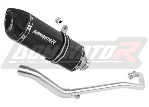 complete exhaust system with muffler DOMINATOR Full System HP1 BLACK fits to Suzuki GSX R 125 2017  2019