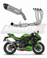 complete exhaust system with muffler DOMINATOR Full System titanium HP8 fits to Kawasaki ZX4R / RR 2023  2024 5