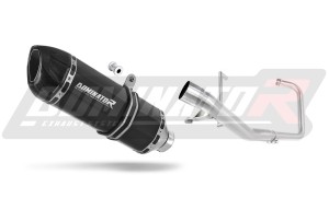 Yamaha YBR 125 2000 - 2008 Sistem complet cu colector si toba de esapament HP1 NEGRU + dB killer