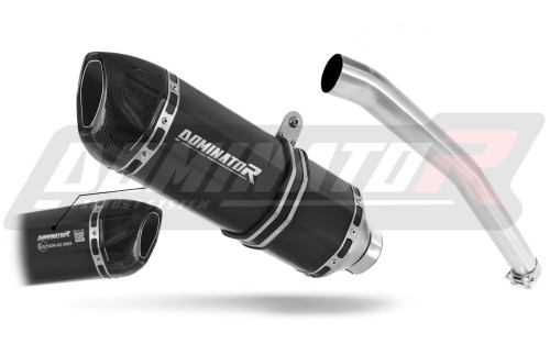wydech tłumik DOMINATOR Homologowany HP1 CZARNY pasujący do motocykla Yamaha YZF R6 1999 - 2002