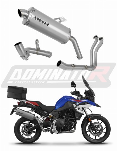 BMW F800GS 2024  EXHAUST Collector Manifold Full System Muffler Auspuff Sportauspuff Silencer Echappement Silencieux Scarico Scarichi Escape Wydech Tłumik P7 Titanium Dominator Exhaust System x