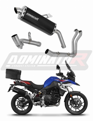 kompletny układ wydechowy z tłumikiem DOMINATOR Full System P7 CZARNY pasujący do motocykla BMW F900GS Adventure 2024