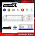 wydech tłumik DOMINATOR HP1 CZARNY pasujący do motocykla Aprilia Pegaso 650 Strada 2007 - 2010 4