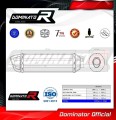 wydech tłumik DOMINATOR HP1 CZARNY pasujący do motocykla Cagiva RAPTOR 1000  3