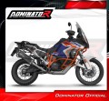 complete exhaust system with muffler DOMINATOR Full System HP7 BLACK fits to KTM 1290 Super Adventure 2021  2024 4