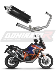 KTM 1290 Super Adventure 2021 - 2024 Sistem complet cu colector si toba de esapament P7 NEGRU + dB killer medium