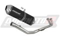 complete exhaust system with muffler DOMINATOR Full System OVR BLACK fits to Yamaha TMAX 500 2008  2011
