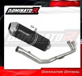 complete exhaust system with muffler DOMINATOR Full System OVR BLACK fits to Yamaha TMAX 500 2008  2011 2