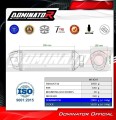 wydech tłumik DOMINATOR S6 CZARNY pasujący do motocykla Suzuki GSF BANDIT 1200 2001 - 2005 4