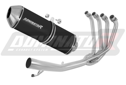 kompletny układ wydechowy z tłumikiem DOMINATOR Full System OVR CZARNY pasujący do motocykla Suzuki GSXF 650 2007 - 2016