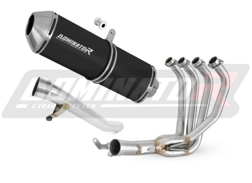 complete exhaust system with muffler DOMINATOR Full System OVR BLACK fits to Suzuki GSF 650 BANDIT N / S 2005  2006