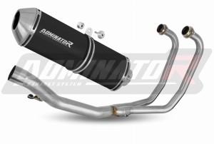Suzuki GS 500F 2004 - 2014 Full Exhaust System Collector Silencer OVR BLACK + dB killer