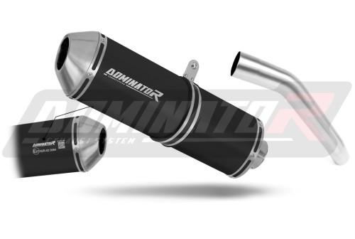 exhaust muffler DOMINATOR homologated road legal OVR BLACK fits to Kawasaki Z750 2007  2012