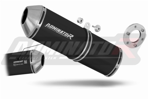 exhaust muffler DOMINATOR homologated road legal OVR BLACK fits to Kawasaki ZR7 / ZR7S 1999  2004