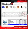 wydech tłumik DOMINATOR OVR CZARNY pasujący do motocykla Aprilia Tuono 1000 R 2006 - 2010 2