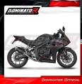 complete exhaust system with muffler DOMINATOR Full System S6 BLACK fits to Honda CBR 650 R / EClutch 2024  2025 2