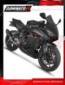 complete exhaust system with muffler DOMINATOR Full System HP6 BLACK fits to Honda CB 650 R / EClutch 2024  2025 3