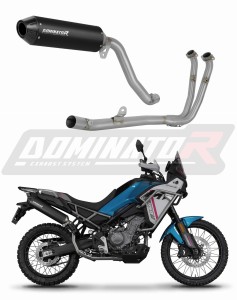CF MOTO 450 MT 2024 Sistem complet cu colector si toba de esapament MX2 NEGRU + dB killer