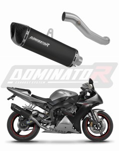 Yamaha YZF R1 1000 RN09 2002 - 2003 Toba de esapament HP6 NEGRU + dB killer