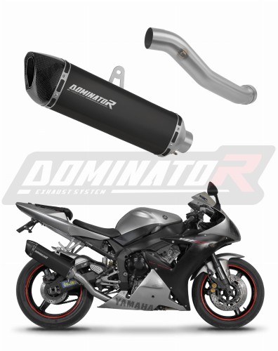 exhaust muffler DOMINATOR HP6 BLACK fits to Yamaha YZF R1 1000 RN09 2002  2003