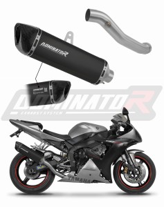 Yamaha YZF R1 1000 RN09 2002 - 2003 Toba de esapament omologata EU HP6 NEGRU