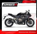 complete exhaust system with muffler DOMINATOR Full System S6 BLACK fits to Honda CB 650 R 2019  2023 4
