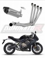 complete exhaust system with muffler DOMINATOR Full System titanium HP8 fits to Honda CB 650 R 2019  2023