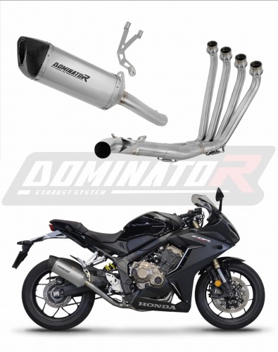 Honda CBR 650 R  2019 - 2023 Collector Manifold Full Exhaust System Muffler Auspuff Sportauspuff Silencer Echappement Silencieux Scarico Scarichi Escape Wydech Tłumik Titanium HP6 Dominator Exhaust System x