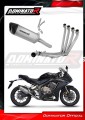 complete exhaust system with muffler DOMINATOR Full System titanium HP6 fits to Honda CBR 650 R 2019  2023 2