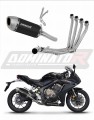 Honda CBR 650 R 2019 - 2023 Collector Manifold Full Exhaust System Muffler Auspuff Sportauspuff Silencer Echappement Silencieux Scarico Scarichi Escape Wydech Tłumik S6 BLACK Dominator Exhaust System x