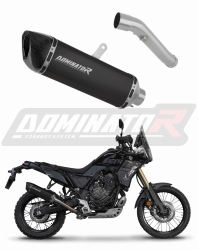 Yamaha Tenere 700 2025 EXHAUST Muffler Auspuff Sportauspuff Silencer Echappement Silencieux Scarico Scarichi Escape HP6 Black Dominator x