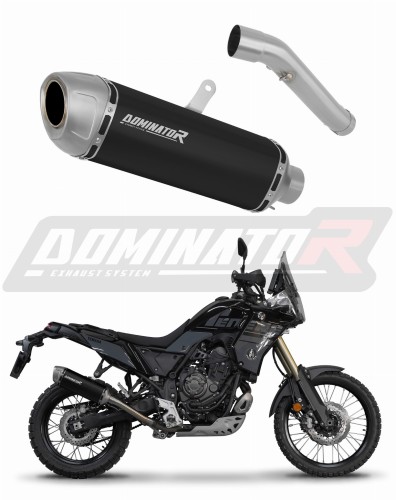 exhaust muffler DOMINATOR S6 BLACK fits to Yamaha Tenere 700 2025  2026