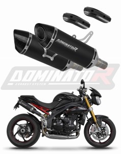 Triumph Speed Triple 1050 2011 - 2016 Toba de esapament HP8 NEGRU + dB killer