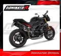 exhaust muffler DOMINATOR HP8 BLACK fits to Triumph Speed Triple 1050 2011  2016 4