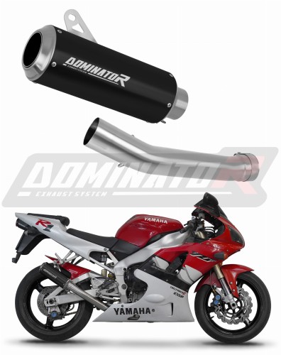 Yamaha YZF R1 1000 RN01 1998 1999 motorcycle Exhaust Muffler Auspuff Sportauspuff Silencer Echappement Silencieux Scarico Scarichi Escape Wydech Tłumik GP BLACK Dominator x