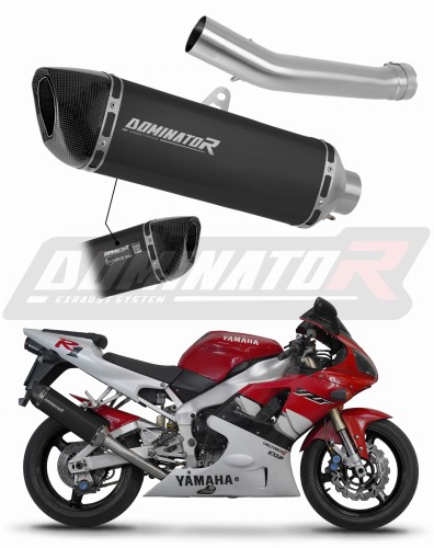 wydech tłumik DOMINATOR Homologowany HP6 CZARNY pasujący do motocykla Yamaha YZF R1 1000 RN04 2000 - 2001